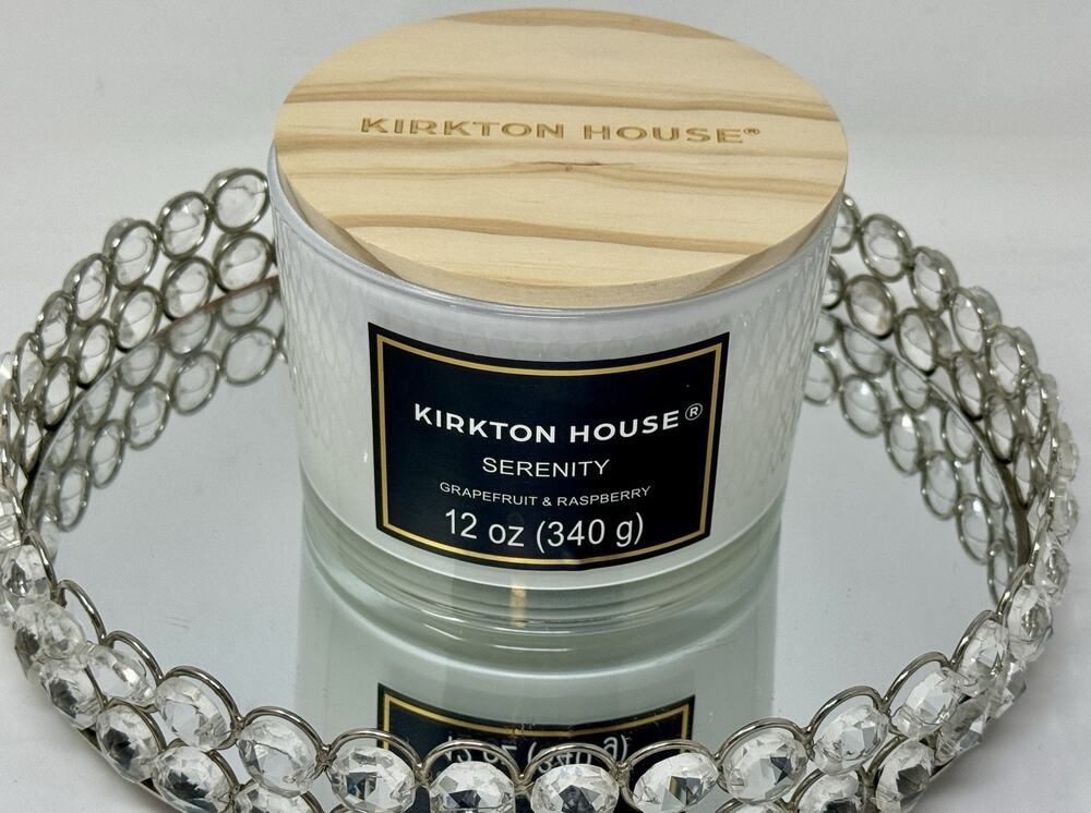 Kirkton House Serenity 3 Wick Candle ~ Grapefruit & Raspberry 12 Oz